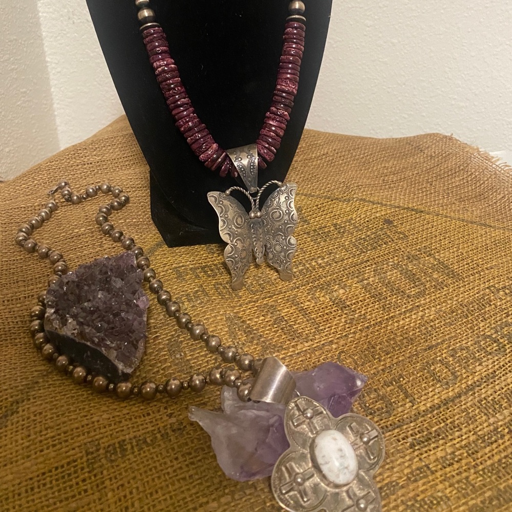 Two gorgeous Native American Sterling silver  piece of jewelry